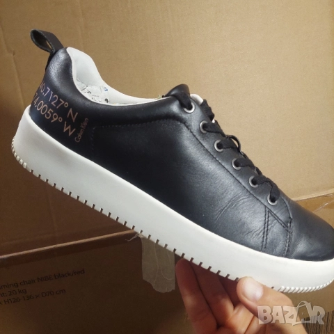 Calvin Klein номер 43 кожени сникърси / маратонки / обувки , снимка 5 - Маратонки - 51883768