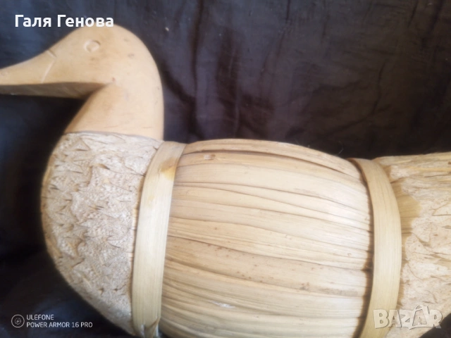 Дървена патица примамка