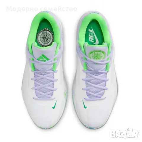 Мъжки маратонки NIKE Zoom Freak 4 Shoes White/Purple, снимка 4 - Маратонки - 47601136