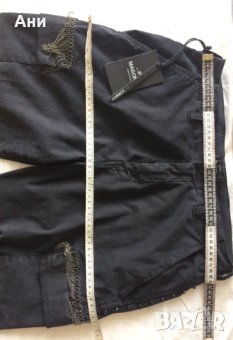 Mason's нов черен дамски панталон с еластан, снимка 4 - Панталони - 54141328