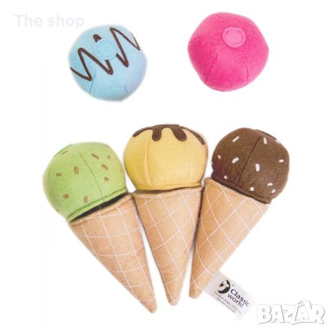 Текстилни сладоледи за игра (004), снимка 1 - Образователни игри - 45523942
