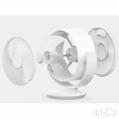 Настолен вентилатор Diplomat DFX-636, 8", 50W, 3D циркулация, 3 скорости, механично управление, снимка 5 - Друга електроника - 52032399