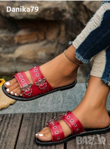 Дамски чехли, снимка 2 - Чехли - 52337596