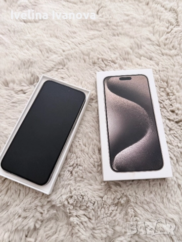 Смартфон Apple iPhone 15 Pro Max, 256GB, Natural Titanium, снимка 2 - Apple iPhone - 52546884