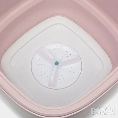 Мини сгъваема пералня с центрофуга – Компактна, мощна и идеална за всеки дом или пътуване - 12 литра, снимка 3 - Перални - 51977259