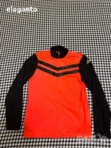 ADIDAS Coral Orange & Black ACE TIRO TS юношеско горнище 13/14г, снимка 1 - Детски анцузи и суичери - 48869858