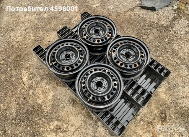 4бр.Оригинални железни джанти 14цола 4x100 за Honda Jazz,Mitsubishi Colt, снимка 2 - Гуми и джанти - 53037592