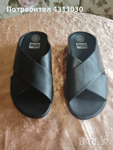 Fitflop чехли 41 номер като ново, черни, снимка 2 - Дамски боти - 53403926