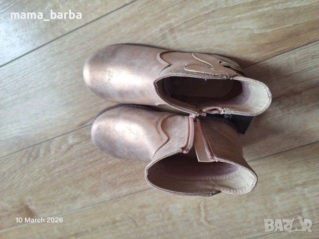 НОВИ сребристо-розови ботички George - р-р 27, снимка 3 - Детски боти и ботуши - 53780274