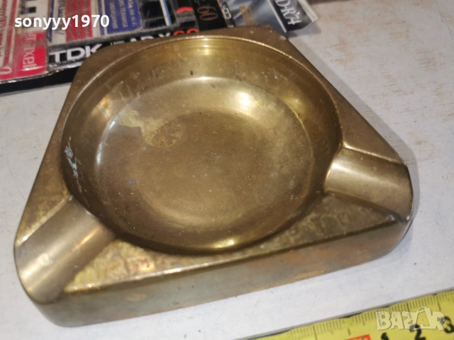 МАСИВЕН ПЕПЕЛНИК-МЕД/МЕСИНГ 2303261700LCHERY1, снимка 6 - Антикварни и старинни предмети - 53948859