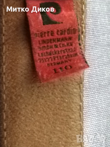 Pierre Cardin Belt колан естествена кожа 125см на 33мм нов, снимка 7 - Колани - 51766288