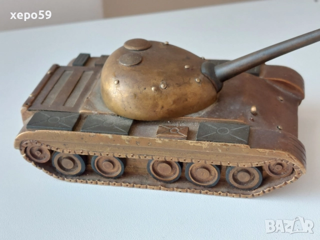 RRR-Много рядък бронзов модел на танк.Подарен посмъртно на ген.Дмитрий Григориевич Павлов , 1 200 лв, снимка 9 - Антикварни и старинни предмети - 52278495