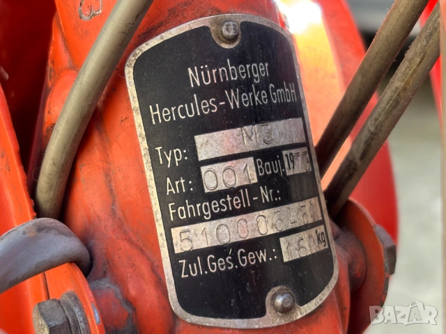 Легенда от 1973 год! Hercules M3 Sachs 504 ,47 cm3, 1,5 PS, 1.1kW, снимка 12 - Мотоциклети и мототехника - 53682081