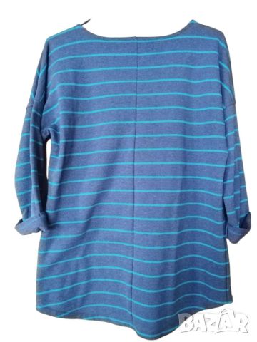 Дамска блуза на райета H&M Divided, Тъмносиня, M, снимка 2 - Блузи с дълъг ръкав и пуловери - 45781943