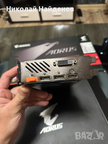 Видео карта Radeon Aorus RX570 4GB - като нова, снимка 3 - Видеокарти - 52599009