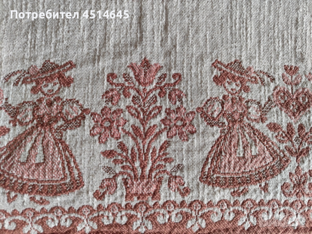 Ретро покривка лен 200/115 мм