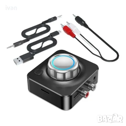 намаление Аудио адаптер, Bluetooth 5.0, Множествена съвместимост, Бас режим, Преносим, 