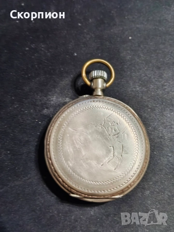 Швейцарски СРЕБЪРЕН джобен часовник 1901г.  - 6 РУБИНА -  ПРОМОЦИЯ, снимка 9 - Джобни - 48833608