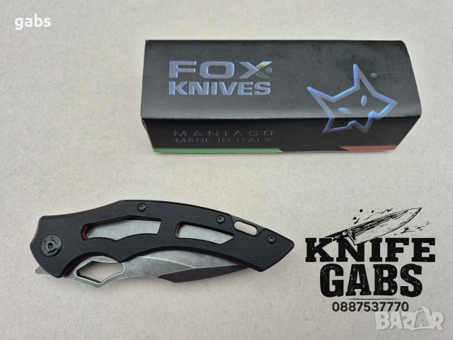 Сгъваем нож FOX KNIFE ANSO FX33,дръжка двуцетен G10, снимка 6 - Ножове - 53270454