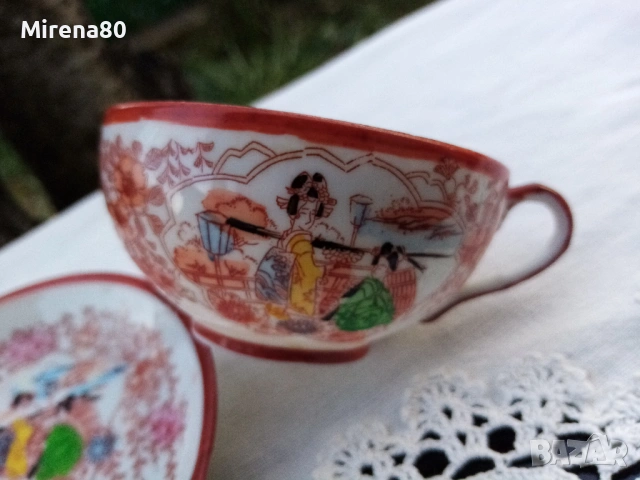 Винтидж японски сетове - 6 бр., снимка 4 - Чаши - 53727855