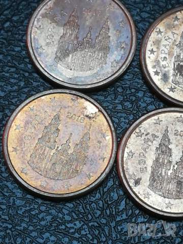лот от 1 евро-цент Испания-различни години, снимка 11 - Нумизматика и бонистика - 54152467