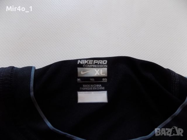 Тениска nike pro найк потник блуза оригинал спорт фитнес крос мъжка XL, снимка 6 - Тениски - 46247188