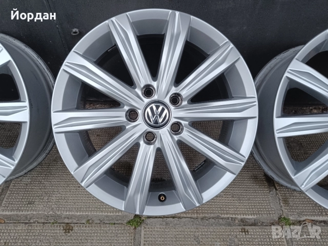 ОРИГИНАЛНИ джанти 17' цола 5x112 ФОЛКСВАГЕН / VW Touran GOLF 57,1 ET52, снимка 9 - Гуми и джанти - 52859829