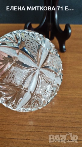 Чинийки за сладко оловен кристал комплект от 6 бр, снимка 8 - Чинии - 53761997