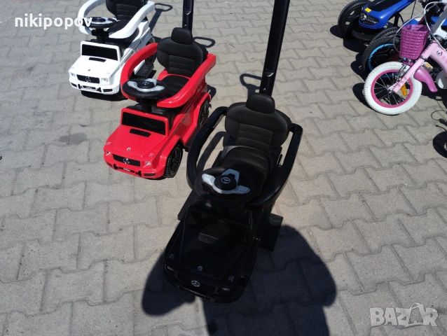 MERCEDES Кола за яздене с дръжка Mercedes-benz G350d, снимка 6 - Детски велосипеди, триколки и коли - 53849651