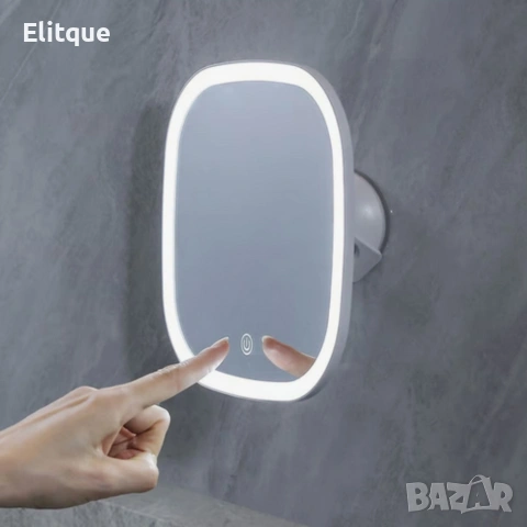 LED козметично огледало за грим Luigi Ferrero FR- 805M 20x20 cm, снимка 3 - Други - 53500271