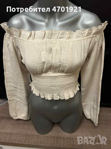 Дамска бежова блуза