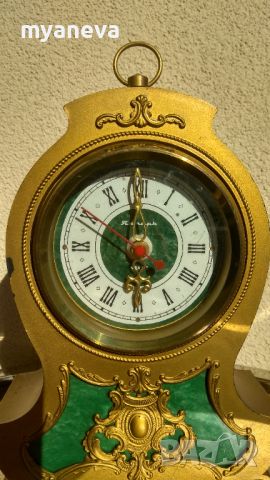 Руски , каминен часовник  "Янтар" , снимка 3 - Стенни часовници - 45686599