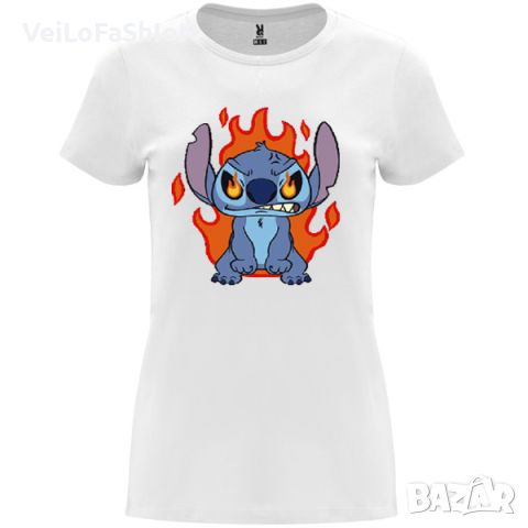 Нова дамска тениска със Стич (Stitch&Lilo) - Angry Stitch, снимка 1 - Тениски - 45418564