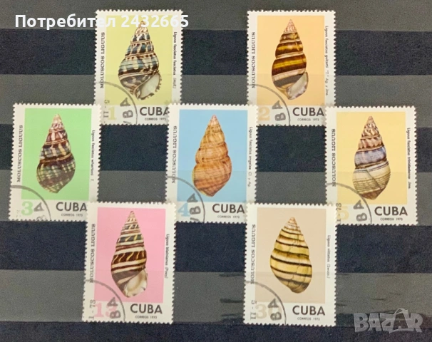 845. Куба 1973 - “ Фауна. Раковини ”, CTO