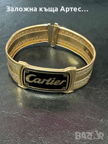 Златна гривна Cartier 24.81гр 14 карата, снимка 2 - Гривни - 46365887