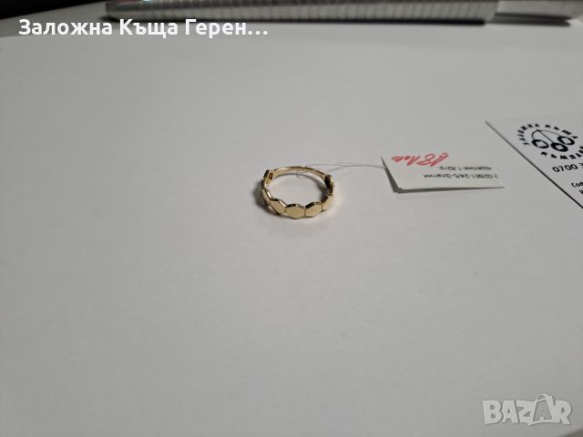 Дамски златен пръстен - 1,82 гр., снимка 1 - Пръстени - 46401950