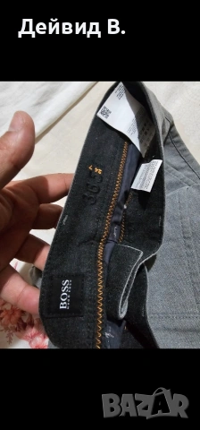 Hugo Boss Slim – мъжки елегантен панталон, сив, снимка 11 - Спортни дрехи, екипи - 53138841