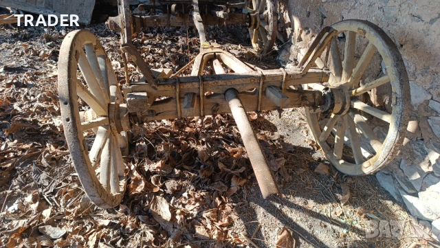 Каруца с метални окове и дървени колела, снимка 2 - Други - 22988072