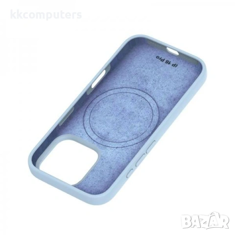 Калъф силикон Thin MagSafe / Светлосин / за iPhone 17 Pro 6.3 + Протектор Баркод : 3133468, снимка 3 - Калъфи, кейсове - 53121613