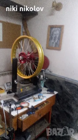 центроване на спици изправяне на капли