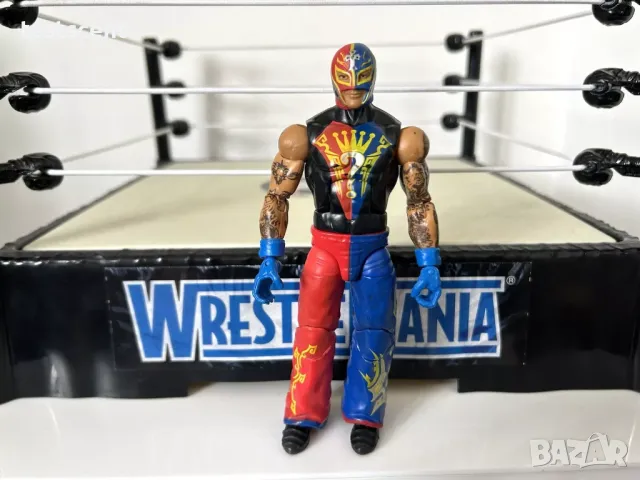 Екшън фигура WWE Rey Mysterio Mattel Elite играчка Рей Мистерио red & blue 619, снимка 7 - Колекции - 49513410