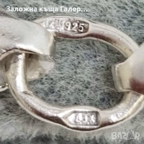 Нов сребърен синджир Бисмарк, 925, 18,95 г, снимка 6 - Колиета, медальони, синджири - 54214763