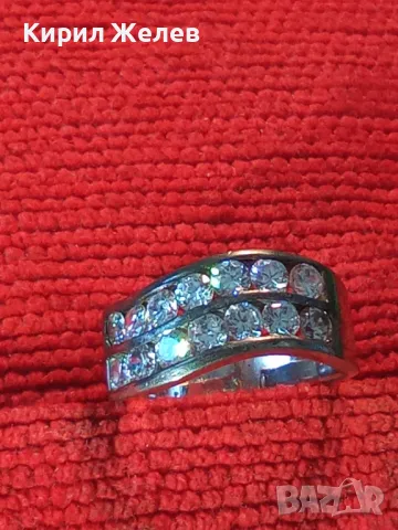 СТИЛЕН СКЪПОЦЕНЕН СРЕБЪРЕН ПРЪСТЕН СРЕБРО 925 с РАЗКОШНИ ЮВЕЛИРНО ФАСЕТИРАНИ БЛЕСТЯЩИ ЦИРКОНИ 47584, снимка 11 - Пръстени - 49981844