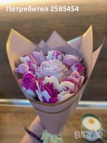Букети от соеви свещи с разнообразни аромати 💐, снимка 2 - Други - 53298526