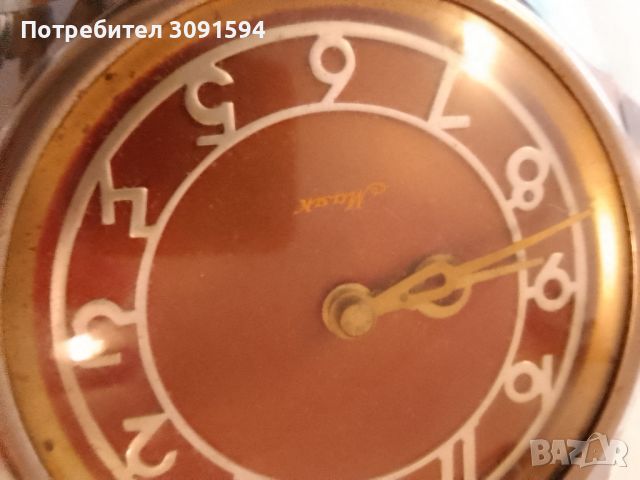 Стар руски часовник със кристал  Маяк работещ, снимка 7 - Антикварни и старинни предмети - 46304807