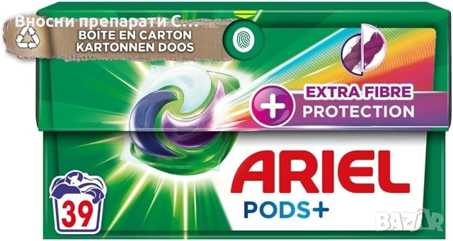 ARIEL PODS+ Fiber Care Капсули за пране 39 пранета