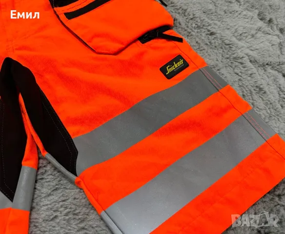 Нови шорти Snickers Hi-Vis Shorts, Размер М/50, снимка 6 - Къси панталони - 49306259