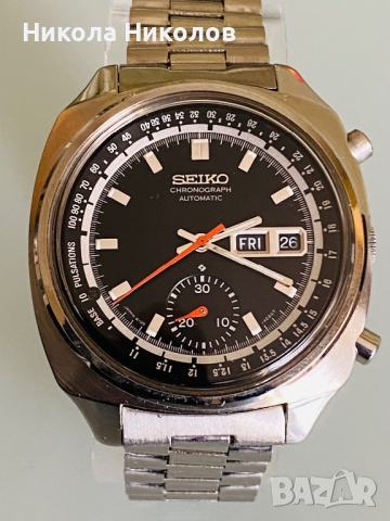 Vintage SEIKO 6139-6022 Pulsations Chronograph Automatic Cal 6139, снимка 2 - Мъжки - 45070573