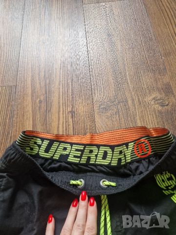 Страхотни мъжки къси шорти SUPERDRY за плаж,  размер S ,  , снимка 6 - Бански - 45972855