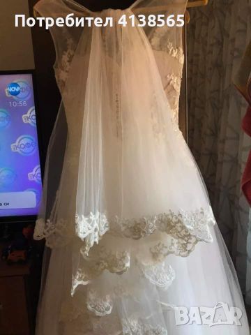 Булчинска рокля, обличана веднъж , снимка 2 - Сватбени рокли - 45781062